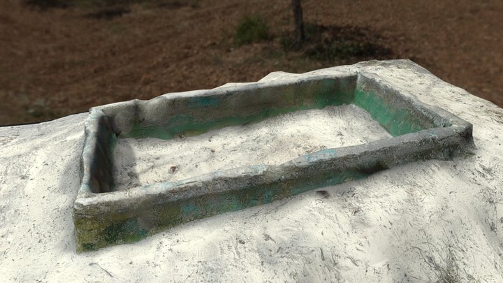 Сhildren's sandbox on Kyiv in box shape 3D Model
