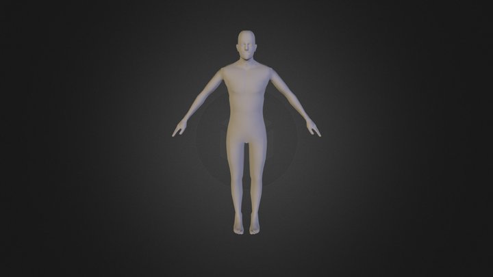 Human male base mesh 3D Model