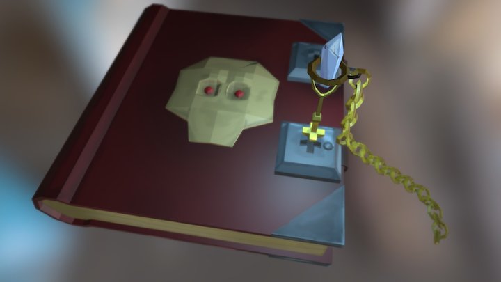 Crystal Book 3D Model