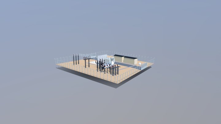 HV Substation 3D Model
