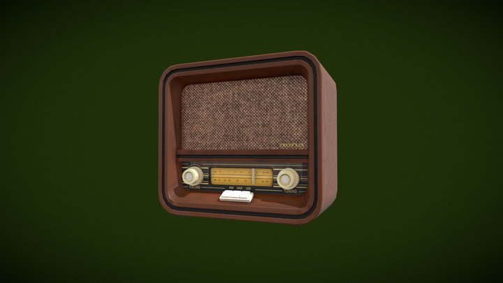 [ Student Work ] Vintage Radio 3D Model