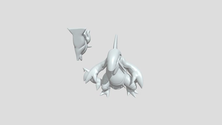 mythical shark-like creature 3D Model