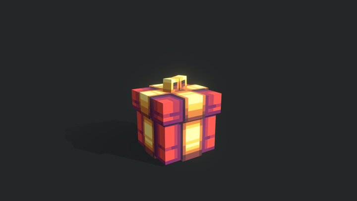 Large Gift box 3D Model