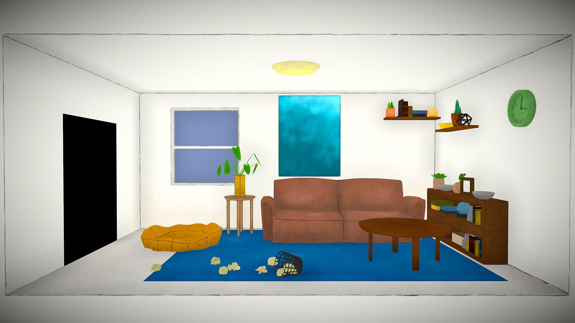 Ollie's House 3D model by Deva C (devac) [0a68637] Sketchfab