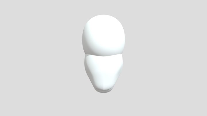 Genderless Head Blockout (just for me) 3D Model