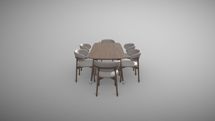 Dinning Set | Chair 3d Model | Table 3d Model | 3D Model