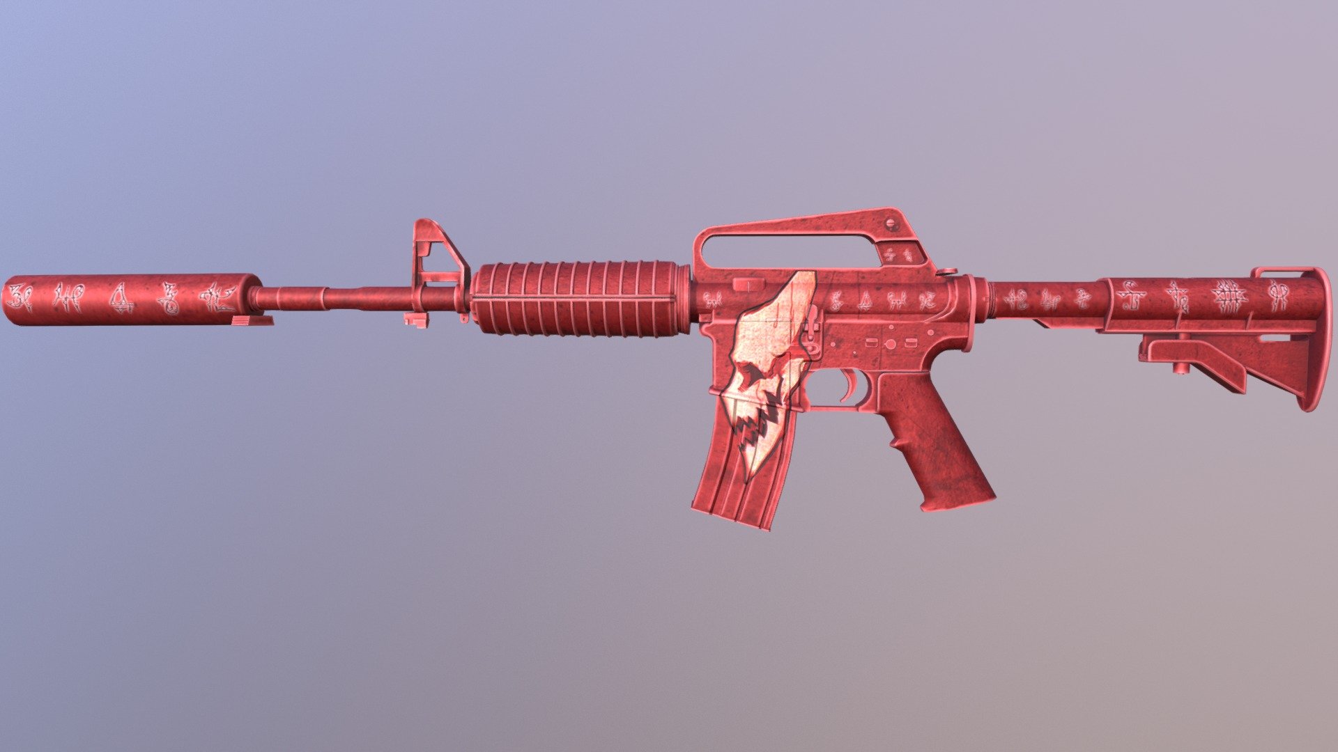 M4a1 S - Demonology - 3D model by Razum38ruS [0a6b594] - Sketchfab