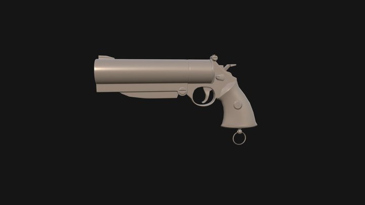 Hellboy's Gun for ANIM 35 3D Model