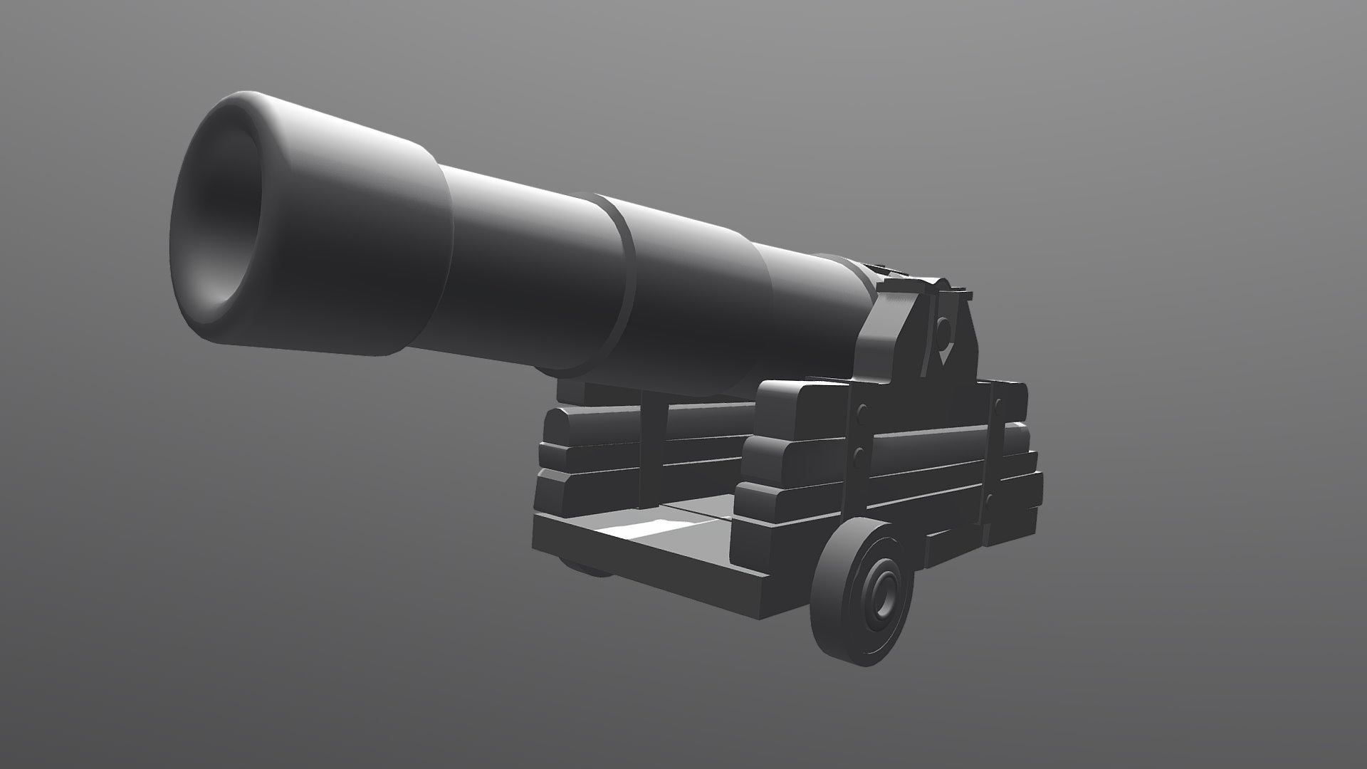 Ship's cannon without textures
