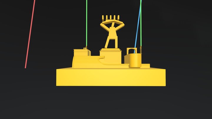 Rebel Assault II 20th Century LucasArts logo rem 3D Model