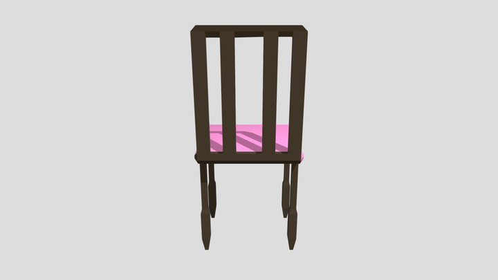 Стол за 5 минути Chair low poly 3D Model