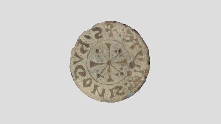 Wmid-351bb1 Medieval Seal Matrix 3D Model