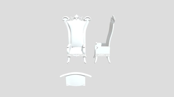Chair Design Blueprint 3D Model