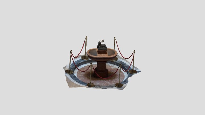 Battistero Chiesa SS Salvatore,Terracina 3D Model