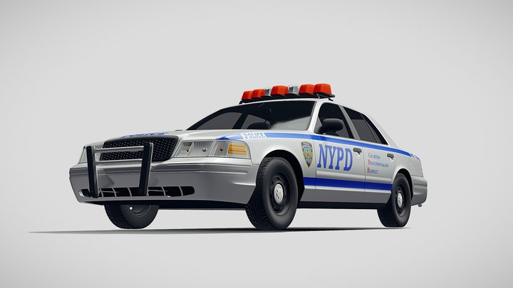 Crown Victoria Police Car 1998-2011 3D Model