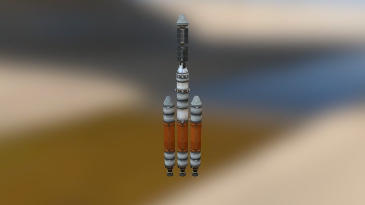 ISS (Stock) - Thermal Radiator Truss 3D Model