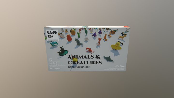 Shapesim - Box 10232 Animals 3D Model