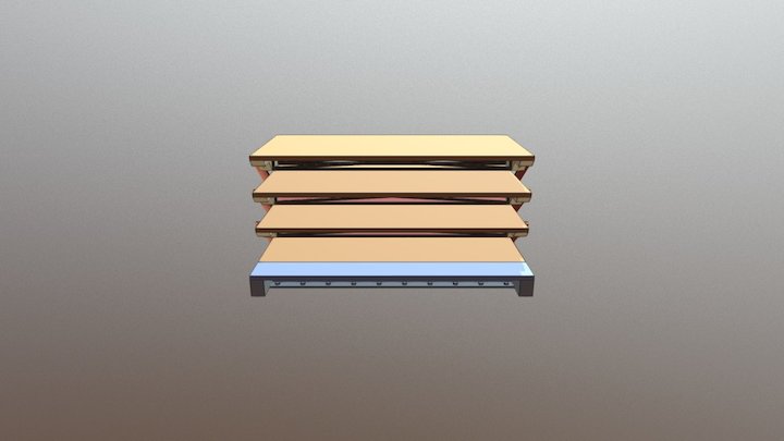 The Cascade - Stacked 3D Model
