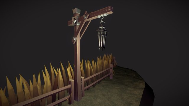 Lantern Post 3D Model
