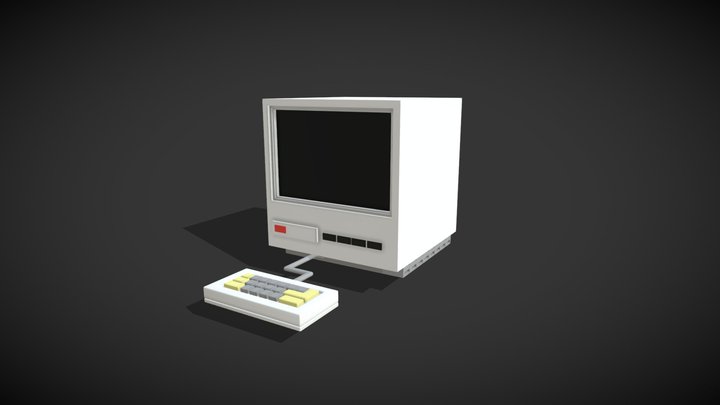3D computer cylinder object 3D Model