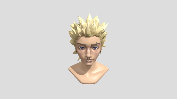 Punk Boy head 3D Model