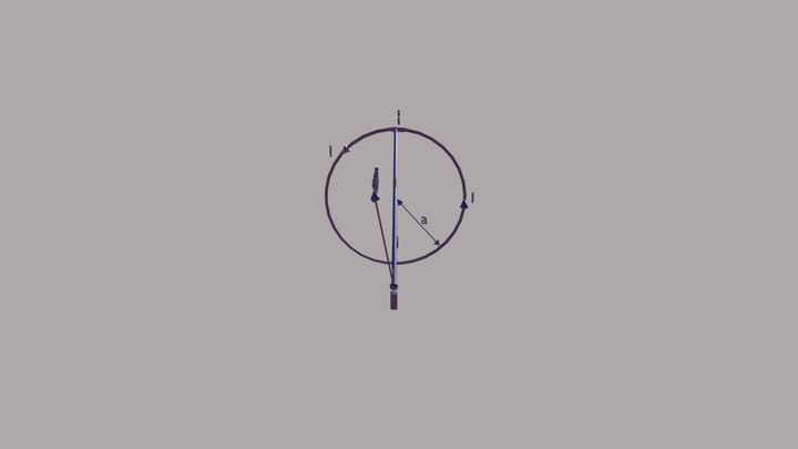 Magnetic Field Along The Axis Of A Coil 3D Model