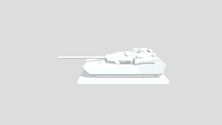 Modern Main Battle Tank 011 Concept 3D Model