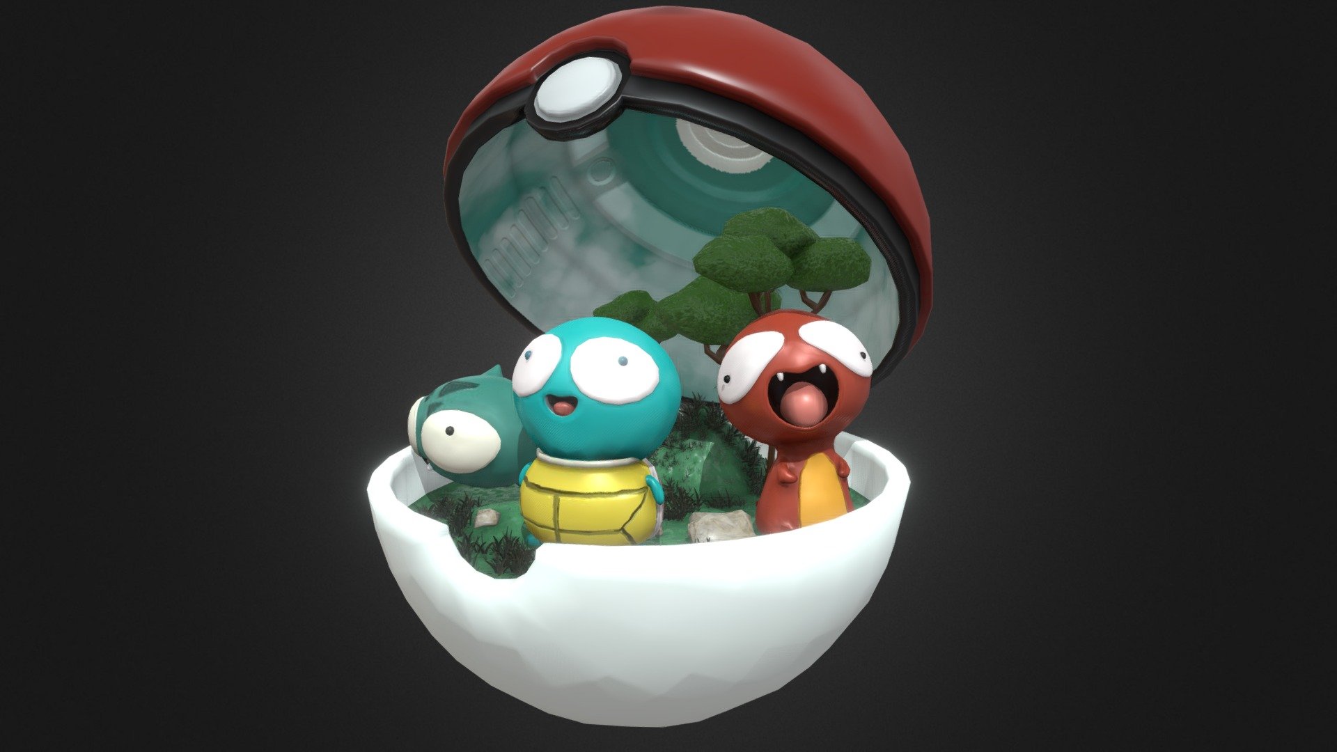 Pokemon - Download Free 3D Model By Blueky [0a7628b] - Sketchfab