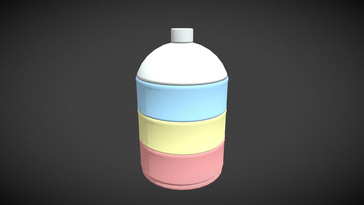 Milk Bottle 3D Model