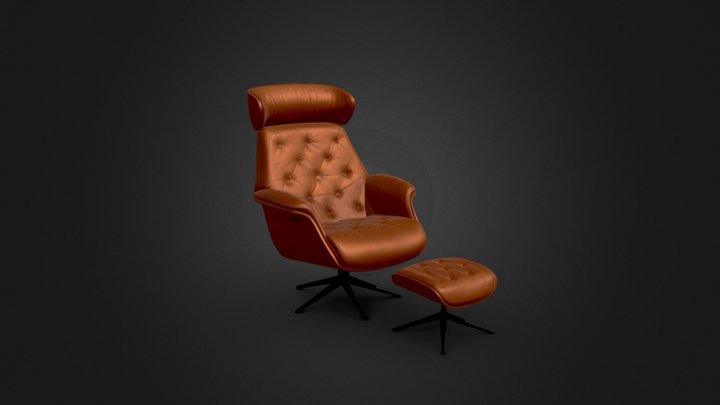 Arm chair_by_udit kumar panda 3D Model