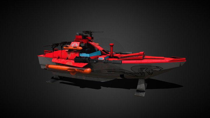GI Joe Cobra Moray Hydrofoil 3D Model