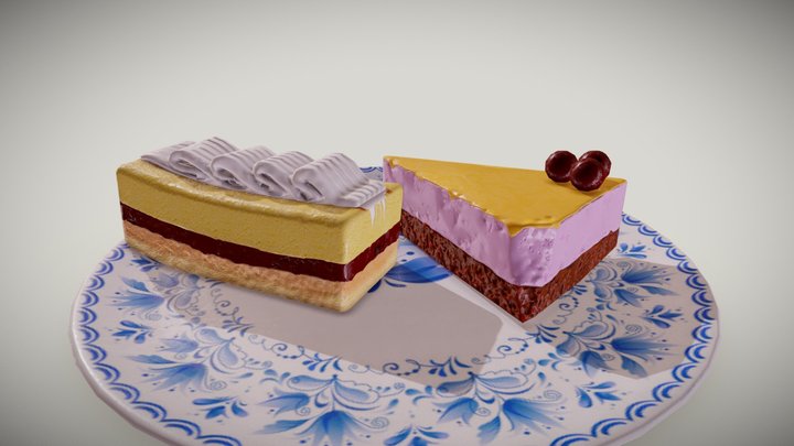 Lowpoly desert 3D Model