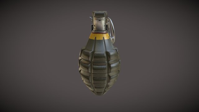 Mk2 Grenade 3D Model
