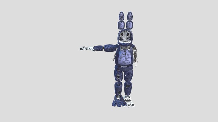 Withered Bonnie 3D Model