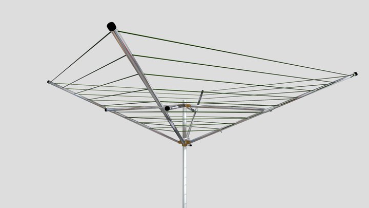 Breezecatcher clothesline TS4-36M-E 3D Model