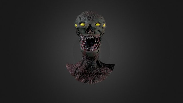 Monster Face 3D Model