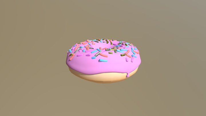 Donut Model - Blender Guru Donut Tutorial 3D Model