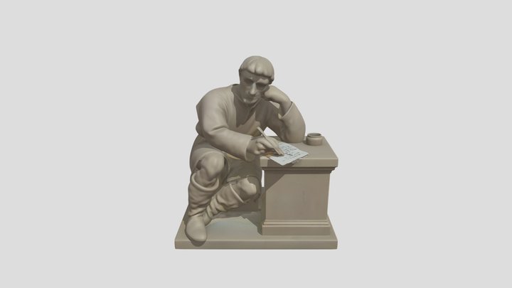 Heráclito, el filósofo del cambio 💭 3D Model