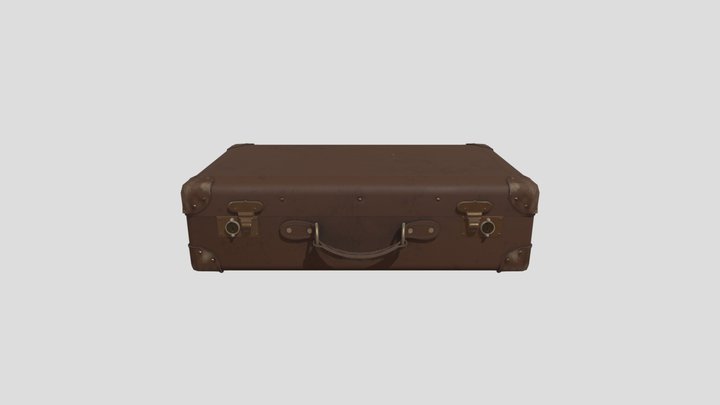 Retro Suitcase 3D Model