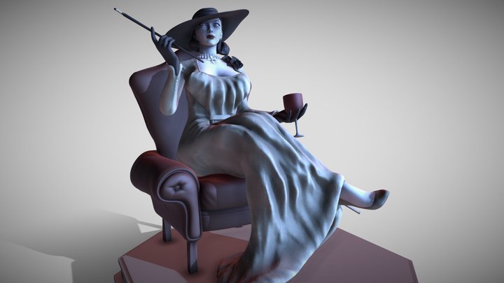 Lady Alcina Dimitrescu 3D Model