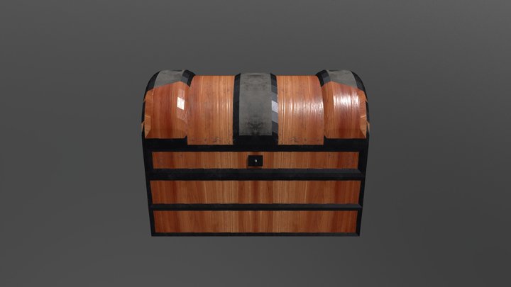 Chest with texture 3D Model