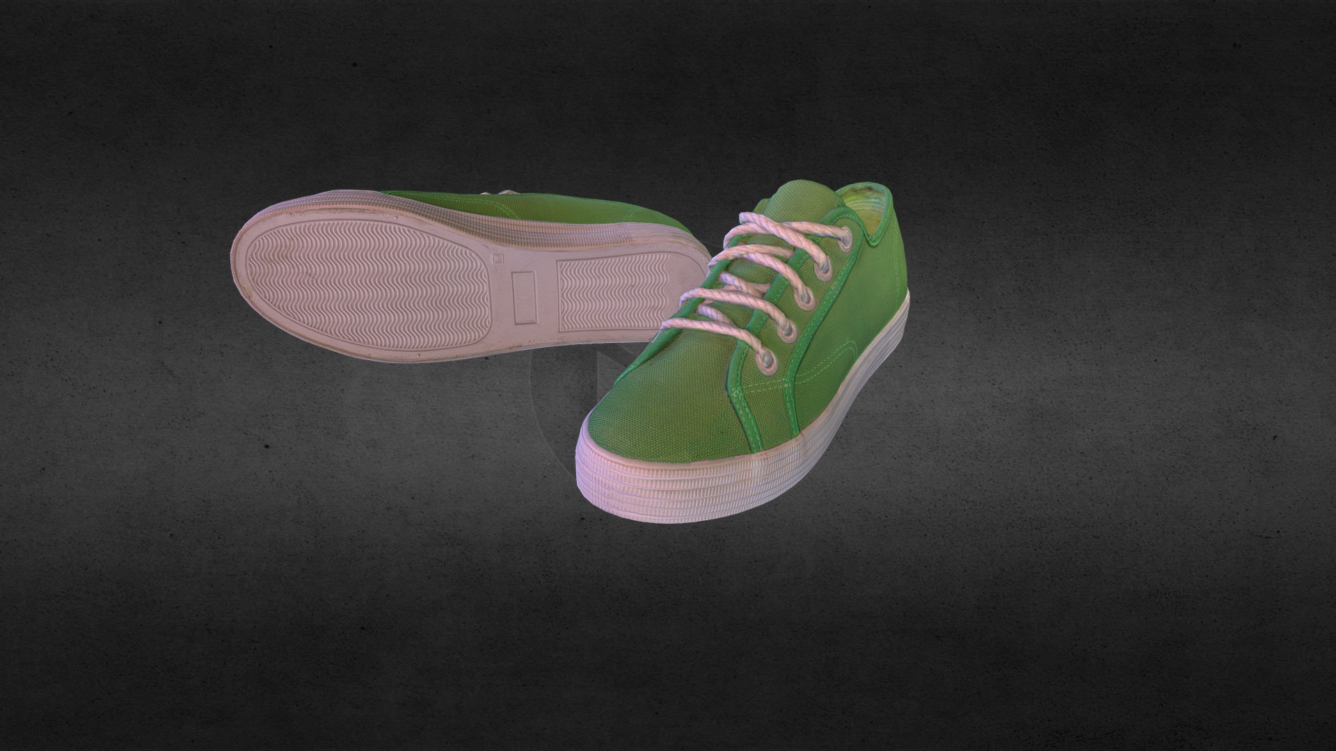 3D model Pair of casual shoes - This is a 3D model of the Pair of casual shoes. The 3D model is about a pair of shoes.