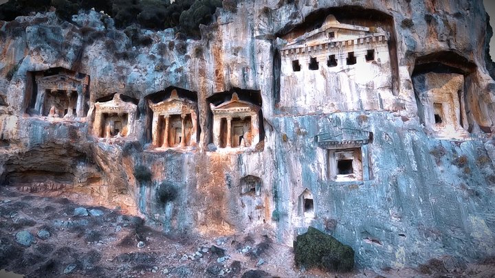 Lycian rock cut tombs of Dalyan – Modelo 3D gratuito STL