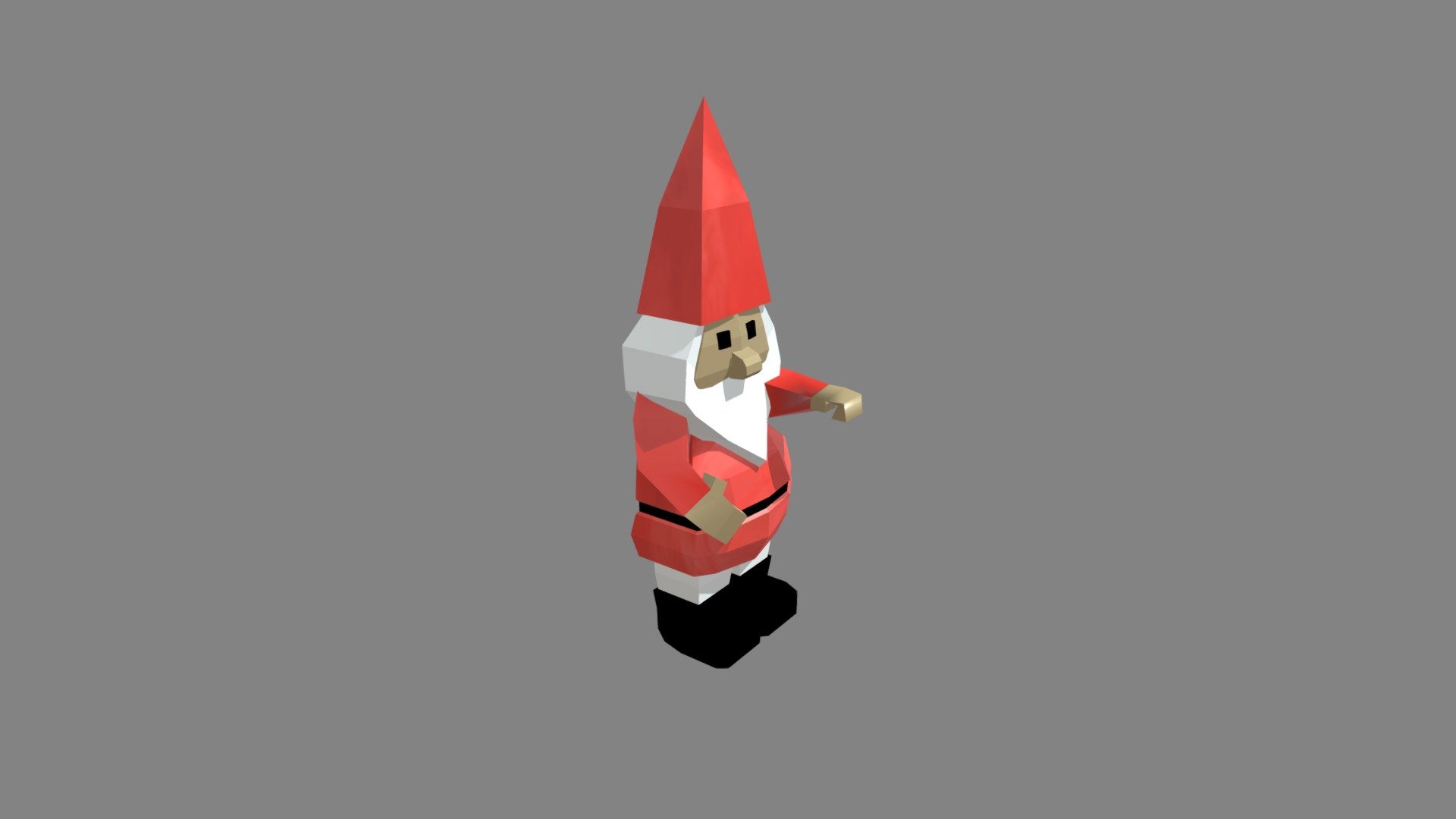 (Multiple Animations) Low-Poly Gnome - 3D model by Peacook [0a7c4f4 ...