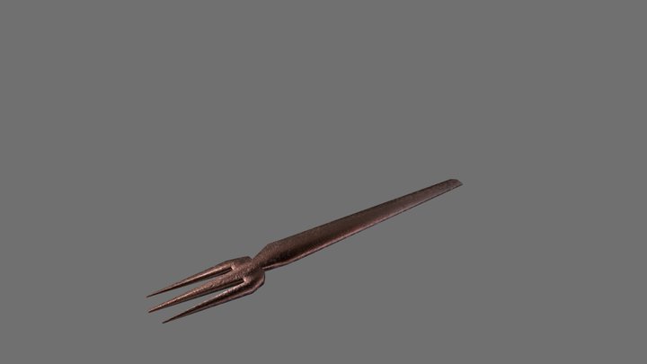 Rusty Fork 3D Model