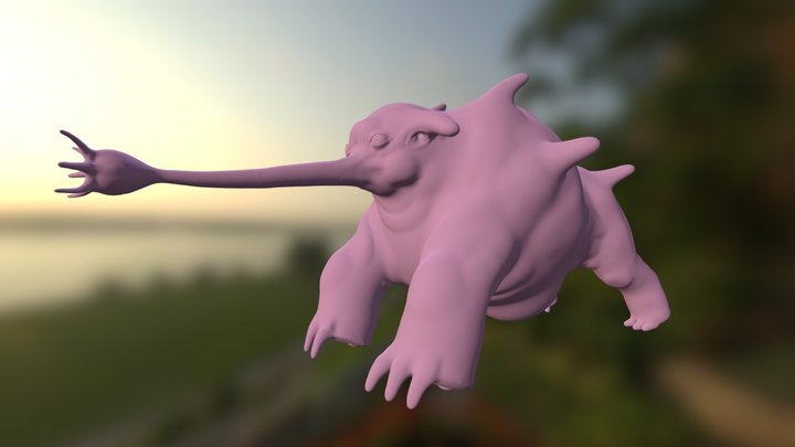Alien Animal 3D Model