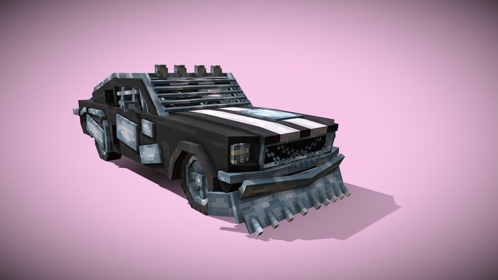 Armored Mustang 1967 3D Model