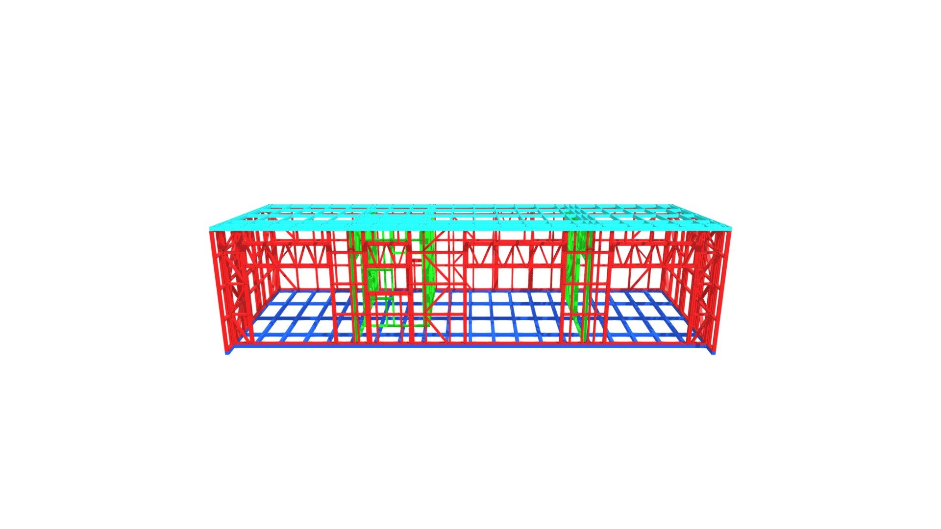 4m x 12m - Option 1 - Roof Panel - Download Free 3D model by Steel ...