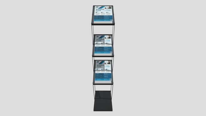 RAK BROSUR STANDING FOR BOOTH – Modèle 3D gratuit STL