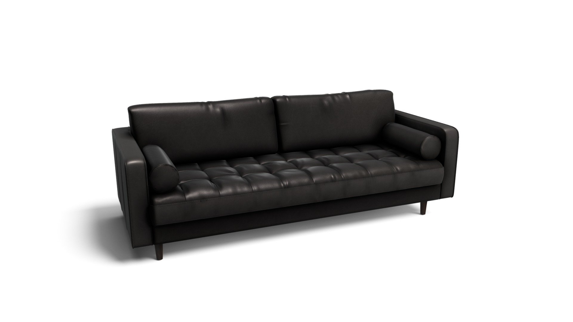 Scott 3 Seater Sofa, Vintage Brown Leather